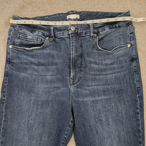 Good American Blue Denim Jeans Size 16 - Picture 5 of 9